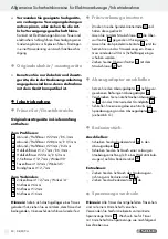 Предварительный просмотр 50 страницы Parkside 100129 Operation And Safety Notes