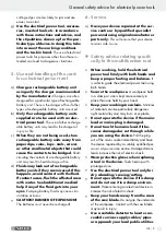 Предварительный просмотр 9 страницы Parkside 104027 Operation And Safety Notes