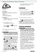 Preview for 52 page of Parkside 104027 Operation And Safety Notes