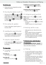 Preview for 9 page of Parkside 106628 Operation And Safety Notes