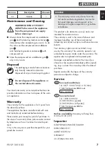 Предварительный просмотр 11 страницы Parkside 109801 Translation Of Original Operation Manual