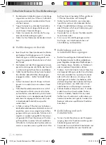 Предварительный просмотр 10 страницы Parkside 110140 Operation And Safety Notes