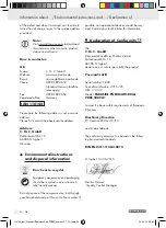 Предварительный просмотр 50 страницы Parkside 110140 Operation And Safety Notes