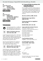 Предварительный просмотр 74 страницы Parkside 113362 Operation And Safety Notes