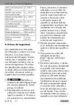 Предварительный просмотр 48 страницы Parkside 2249 Operation And Safety Notes