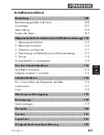 Предварительный просмотр 110 страницы Parkside 270214 Original Instructions Manual