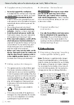 Preview for 10 page of Parkside 270217 Operation And Safety Notes