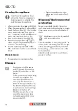 Preview for 10 page of Parkside 270424 Translation Of The Original Instructions