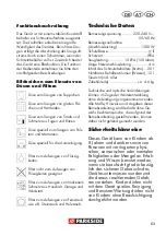 Preview for 63 page of Parkside 270424 Translation Of The Original Instructions