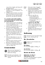 Preview for 65 page of Parkside 270424 Translation Of The Original Instructions