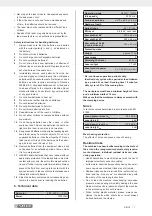 Предварительный просмотр 12 страницы Parkside 273098 Operating And Safety Instructions Manual