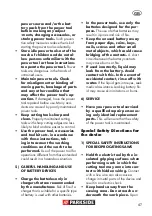 Preview for 47 page of Parkside 273479 Translation Of The Original Instructions