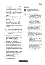 Preview for 37 page of Parkside 275083 Translation Of The Original Instructions