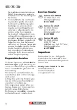 Preview for 72 page of Parkside 275083 Translation Of The Original Instructions