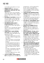 Preview for 62 page of Parkside 275344 Translation Of The Original Instructions