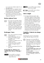 Preview for 15 page of Parkside 275627 Translation Of The Original Instructions