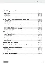 Предварительный просмотр 5 страницы Parkside 275628 Operation And Safety Notes