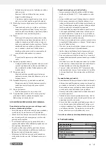 Предварительный просмотр 42 страницы Parkside 275673 Operating And Safety Instructions Manual