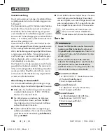 Preview for 10 page of Parkside 281996 Translation Of The Original Instructions