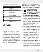 Preview for 17 page of Parkside 282463 Operation And Safety Notes