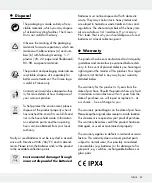 Preview for 23 page of Parkside 282463 Operation And Safety Notes