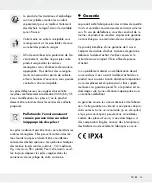 Предварительный просмотр 33 страницы Parkside 282463 Operation And Safety Notes