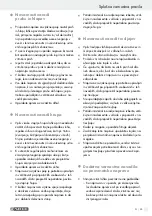 Предварительный просмотр 33 страницы Parkside 285196 Operation And Safety Notes Translation Of The Original Instructions