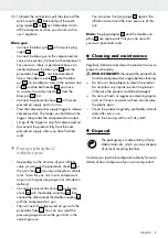 Предварительный просмотр 8 страницы Parkside 285816 Operation And Safety Notes