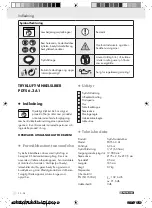 Preview for 20 page of Parkside 292193 Operation And Safety Notes