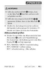 Preview for 13 page of Parkside 302268 Operating Instructions Manual