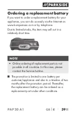 Preview for 43 page of Parkside 302268 Operating Instructions Manual