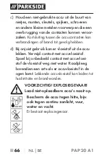 Preview for 70 page of Parkside 302268 Operating Instructions Manual