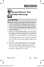 Preview for 9 page of Parkside 302785 Operating Instructions Manual