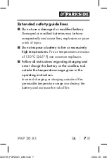 Preview for 11 page of Parkside 302785 Operating Instructions Manual