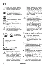 Preview for 82 page of Parkside 304403 1904 Translation Of The Original Instructions