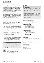 Preview for 15 page of Parkside 304732 Translation Of The Original Instructions