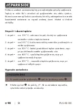 Preview for 93 page of Parkside 306960 Instructions For Use Manual