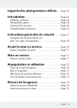 Preview for 61 page of Parkside 309823 Operation And Safety Notes