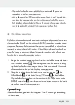 Preview for 103 page of Parkside 309823 Operation And Safety Notes