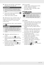 Preview for 78 page of Parkside 310920 Operation And Safety Notes