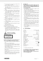 Предварительный просмотр 12 страницы Parkside 315340 Operating And Safety Instructions Manual