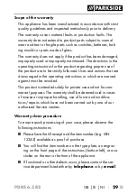 Preview for 32 page of Parkside 315475 Translation Of The Original Instructions