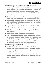 Preview for 50 page of Parkside 315475 Translation Of The Original Instructions