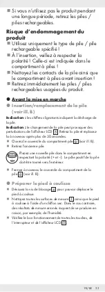 Preview for 33 page of Parkside 316730_1904 Operation And Safety Notes