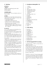 Предварительный просмотр 8 страницы Parkside 317142 1904 Operating And Safety Instructions Manual