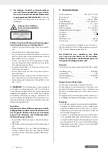 Предварительный просмотр 11 страницы Parkside 317142 1904 Operating And Safety Instructions Manual