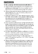 Preview for 15 page of Parkside 320723 1910 Translation Of The Original Instructions