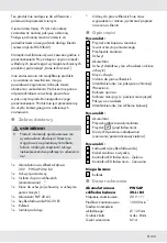 Preview for 104 page of Parkside 322689 1901 Operation And Safety Notes