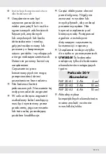 Preview for 116 page of Parkside 322689 1901 Operation And Safety Notes