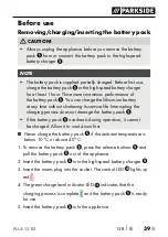 Preview for 44 page of Parkside 324129 1901 Translation Of The Original Instructions